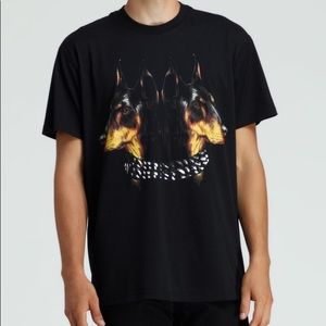 AUTHENTIC | Givenchy Mens Blk Dbl Doberman T shirt